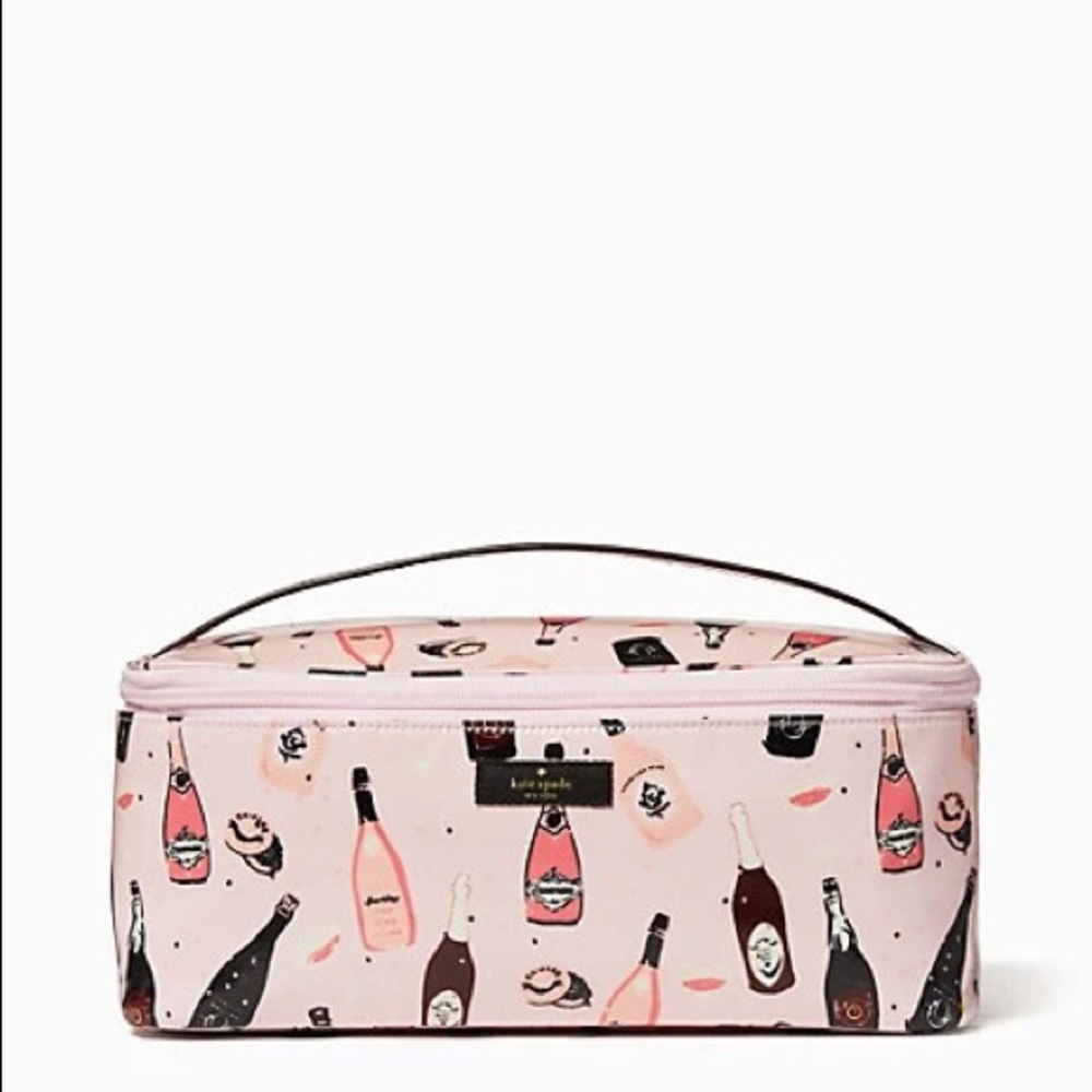 Kate Spade daycation champagne travel cosmetic set